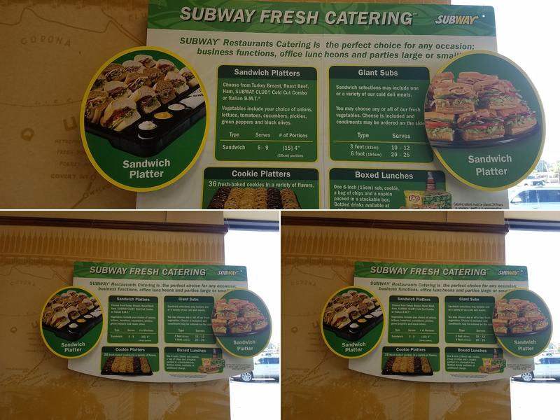 Subway Menu