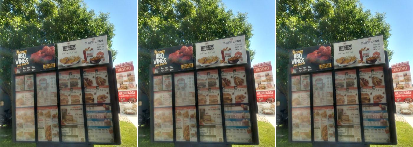 KFC Menu