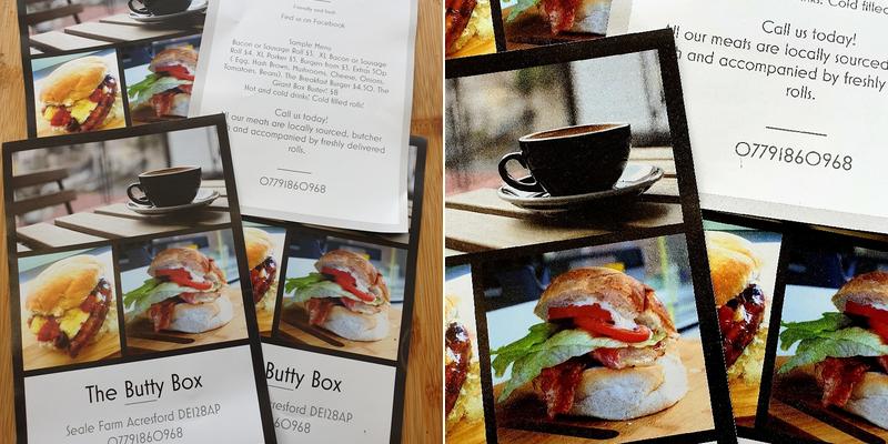 The Butty Box Menu