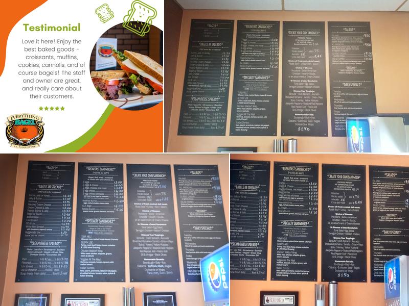 Everything Bagel Menu