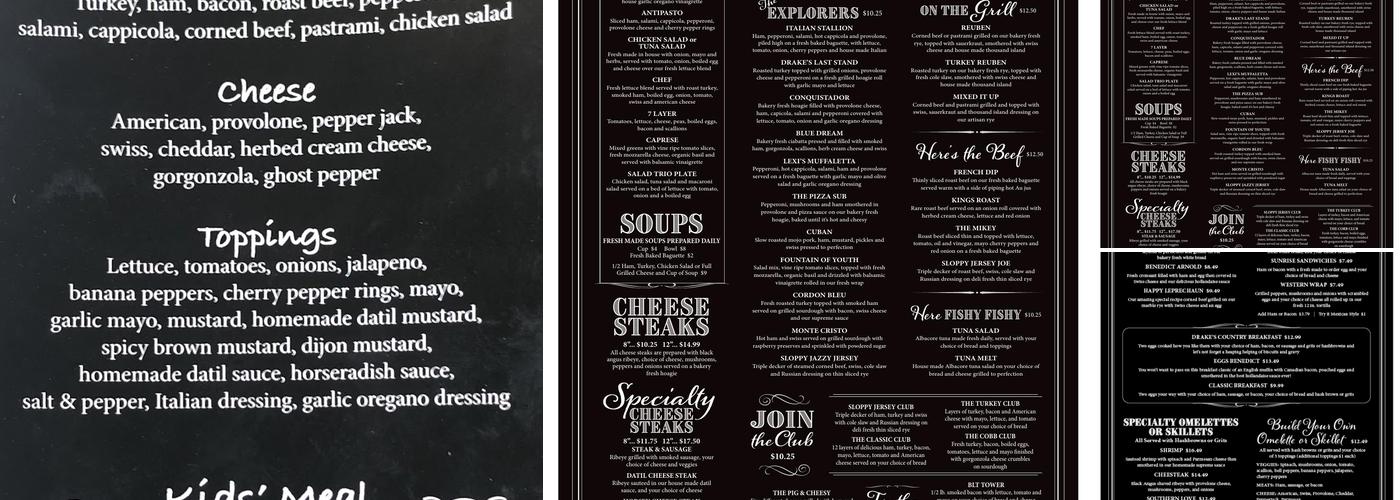 Drake's Bistro Menu