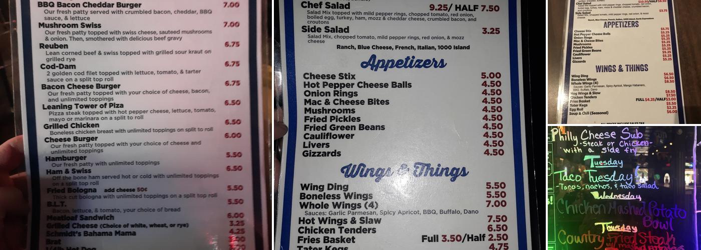 Howard Hilton Menu