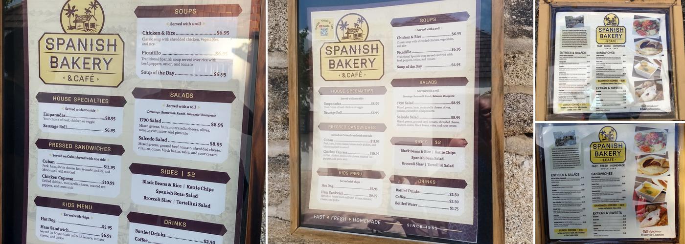 The Spanish Bakery & Cafe (Salcedo Kitchen) Menu