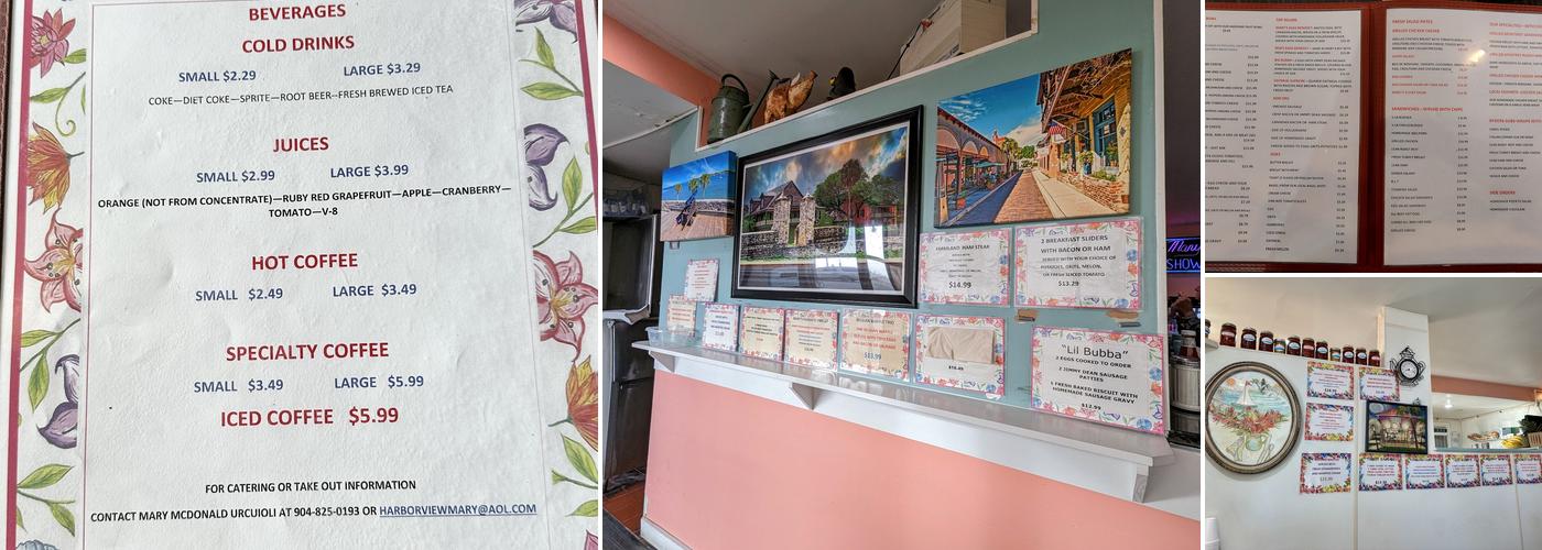 Harbor View Café Menu