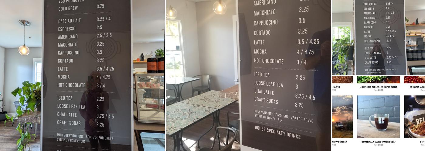 Relámpago Coffee Lab Menu