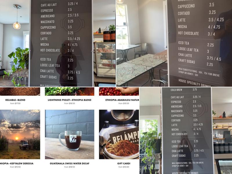 Relámpago Coffee Lab Menu