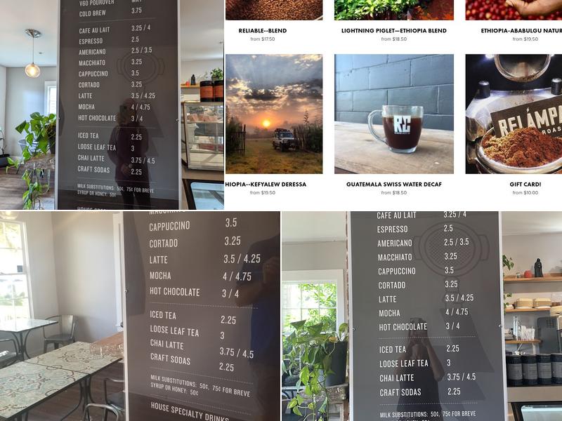 Relámpago Coffee Lab Menu