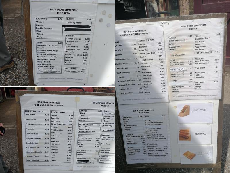 High Peak Junction Coffee Shop Menu