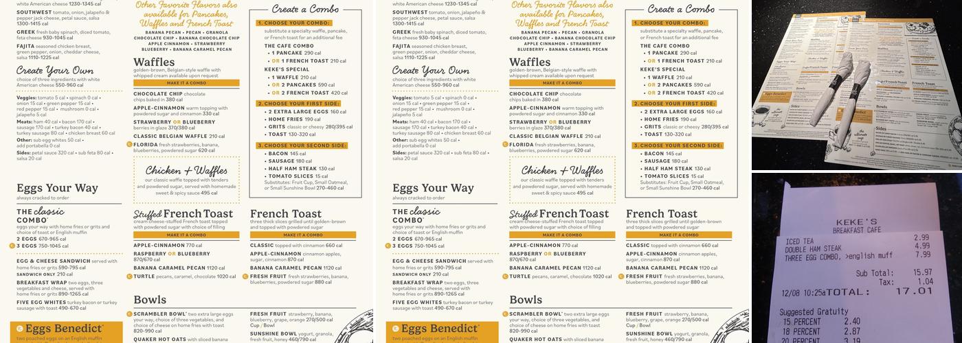 Keke's Breakfast Cafe Menu