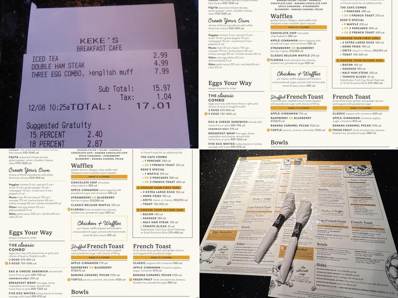 Keke's Breakfast Cafe Menu