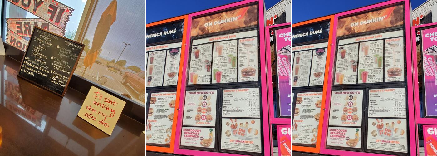 Dunkin' Menu