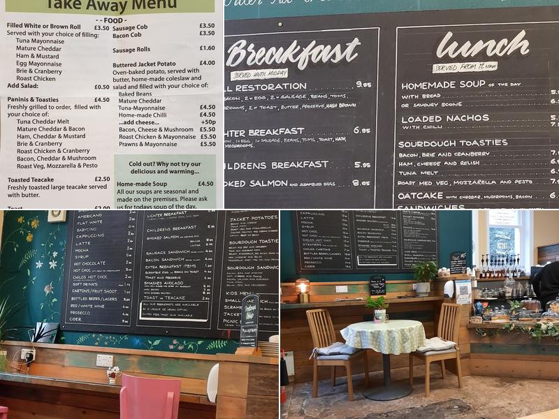 The Restoration Cafe, Matlock Bath Menu