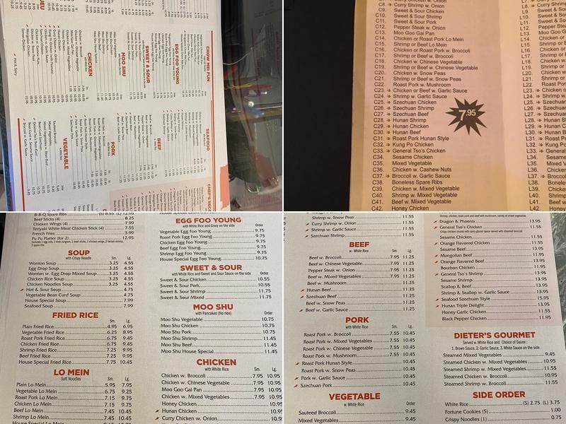 China Sun Menu