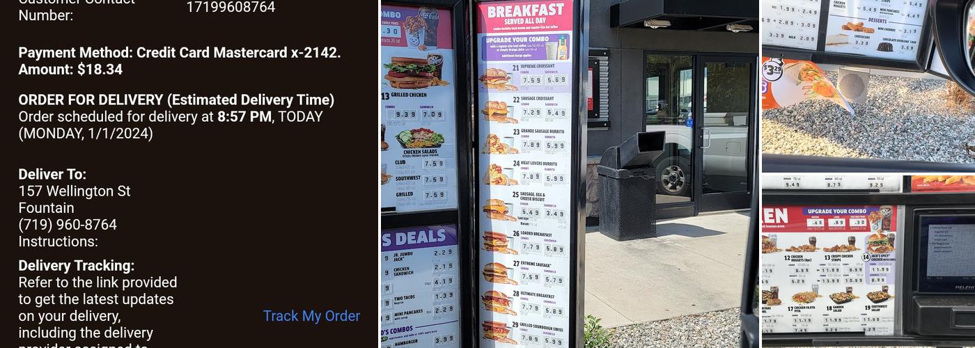 Jack in the Box Menu