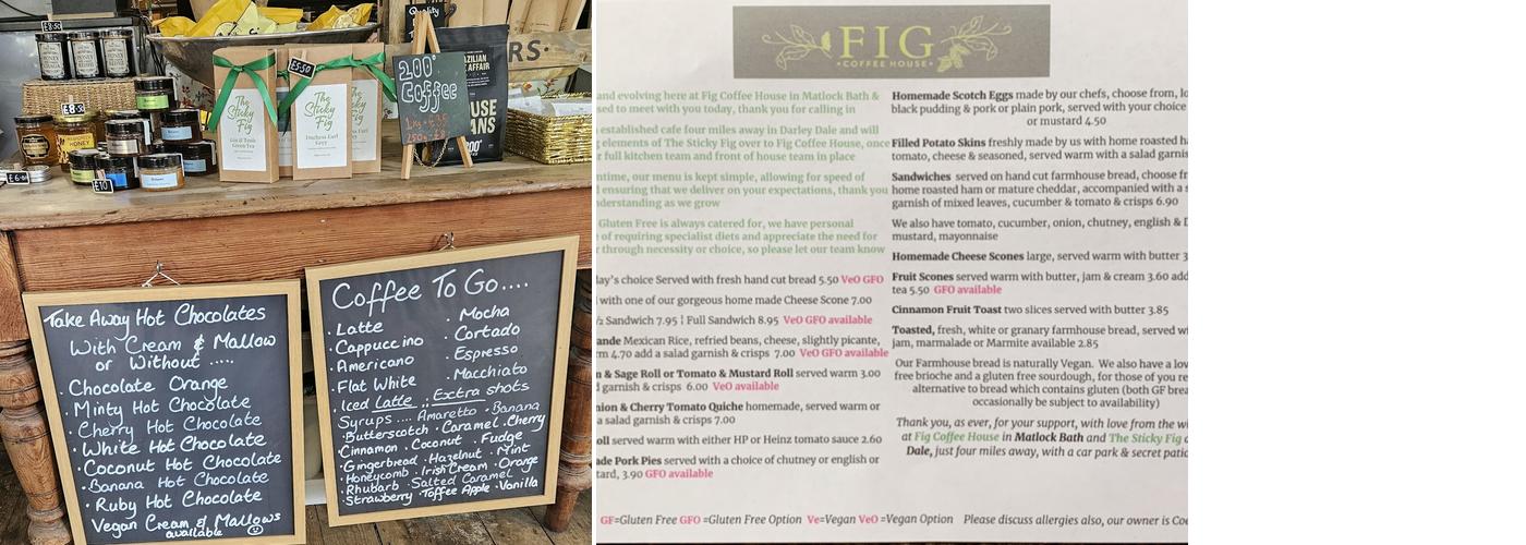 Fig Coffee House Menu