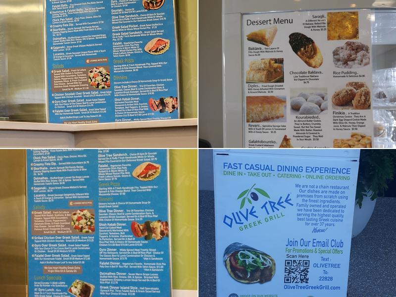 Olive Tree Greek Grill Menu