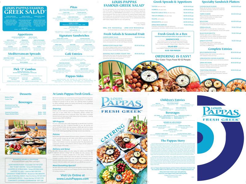 Louis Pappas Market and Cafe Menu