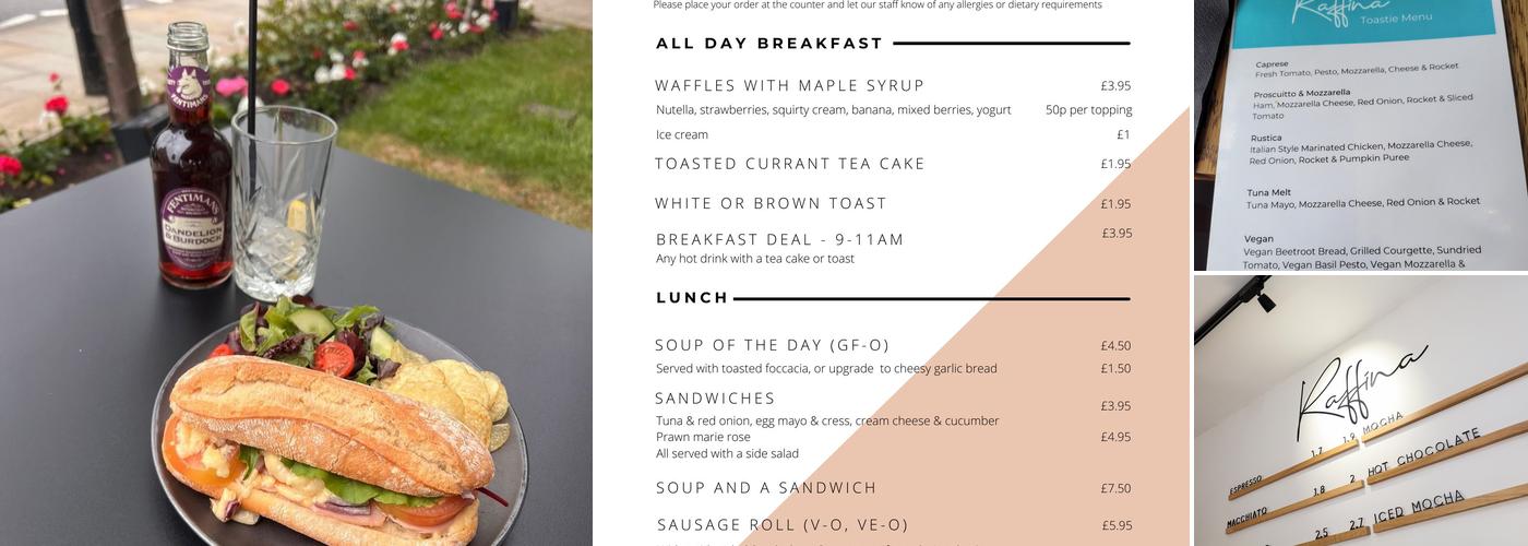 Raffina Coffee & Deli Menu