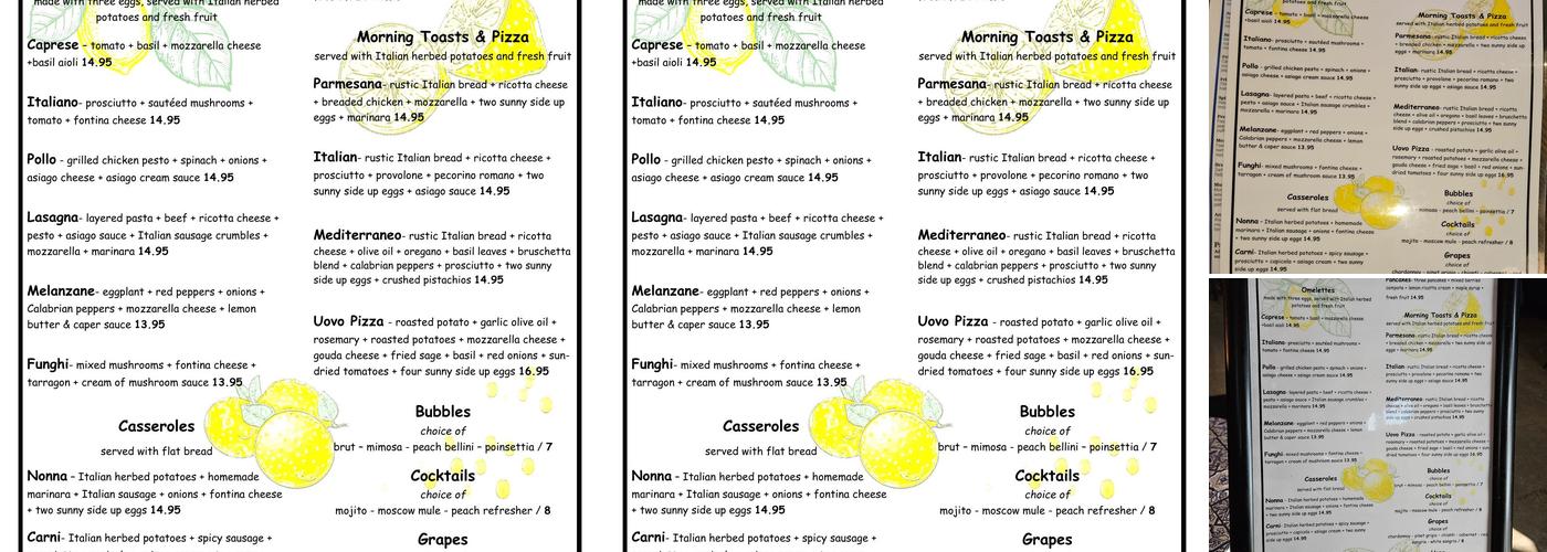 Tiu Steppi's Osteria Menu