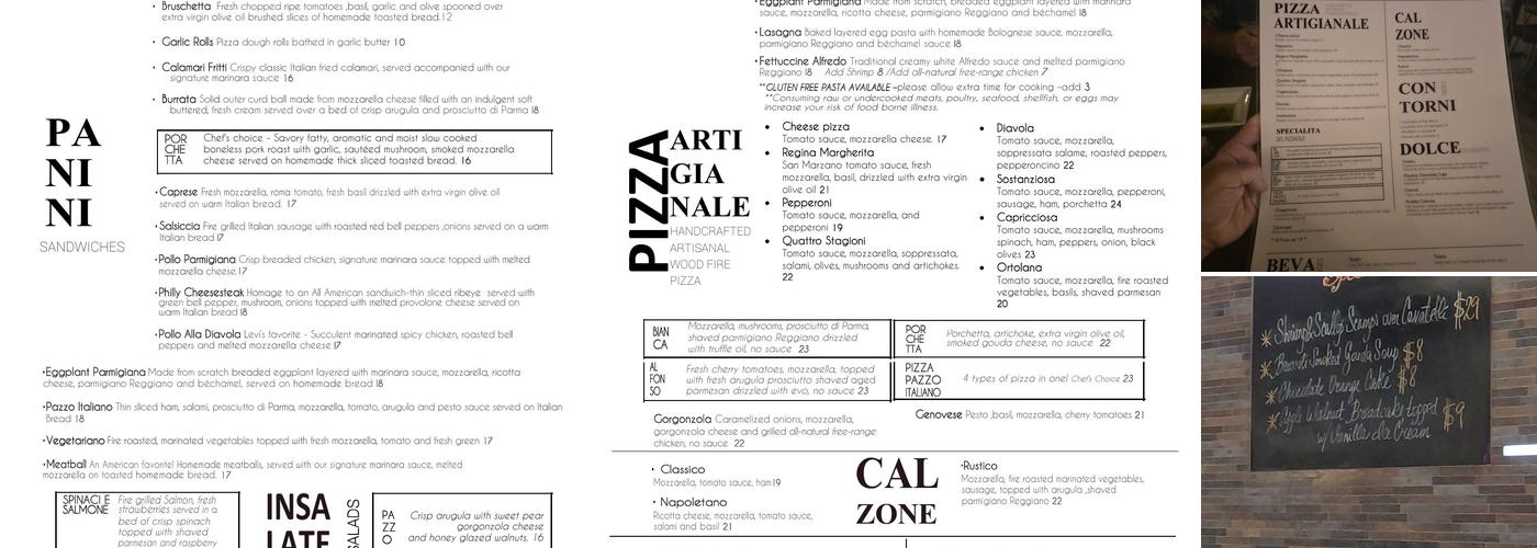 Pazzo Italiano Destin Menu