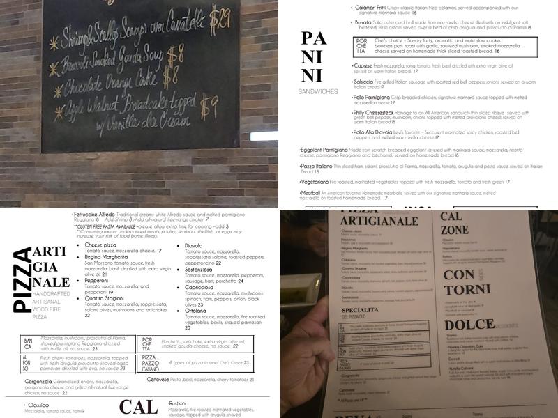 Pazzo Italiano Destin Menu