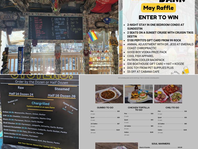 Boathouse Oyster Bar Menu