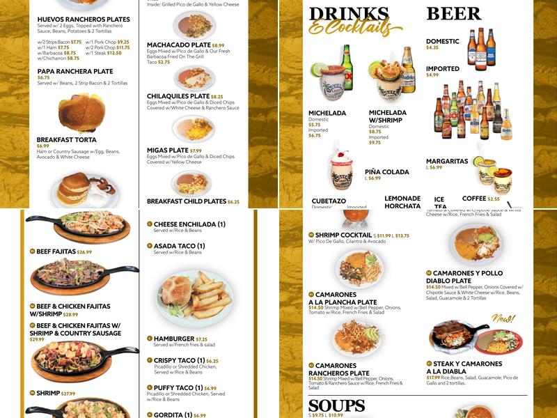 Taqueria Lago De Chapala Jalisco Menu