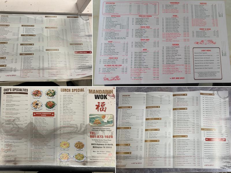 Mandarin Wok Menu