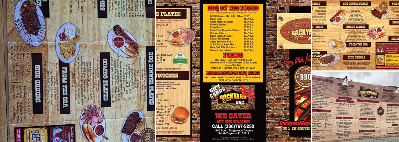 Backyard Boys BBQ Menu