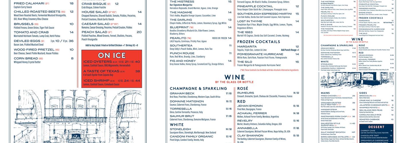 Southerleigh Fine Food And Brewery Menu