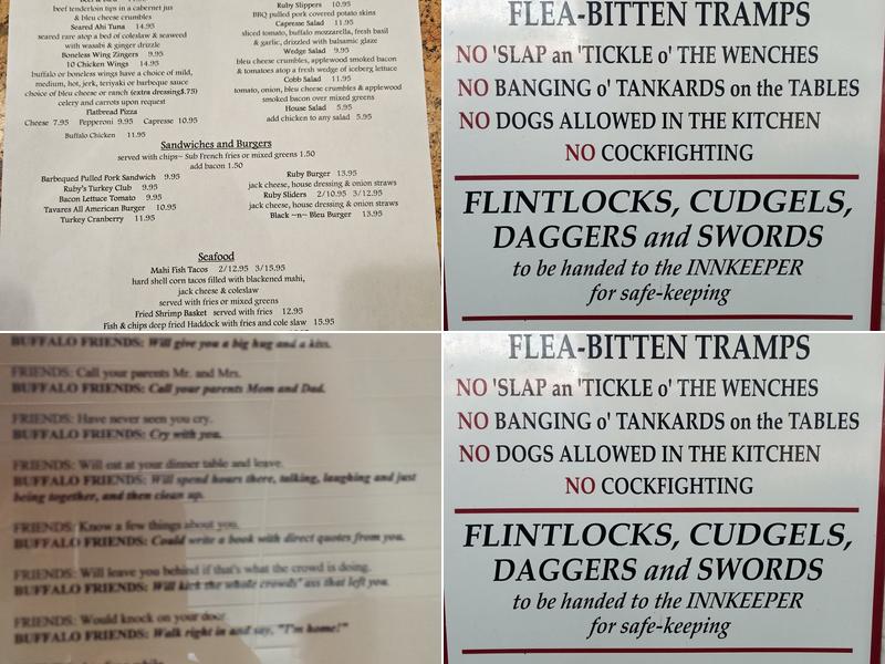 Ruby Street Grille Menu