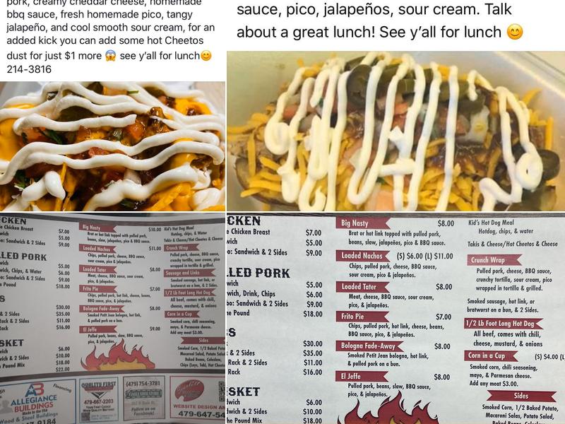 Big Poppa's BBQ Menu