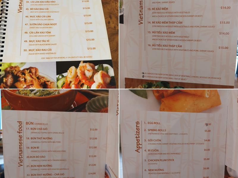 Lien Hung Restaurant Menu
