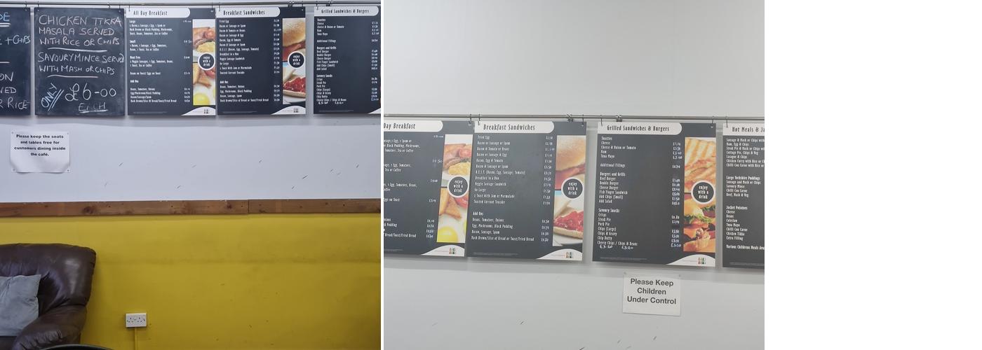 Corner House Cafe Menu