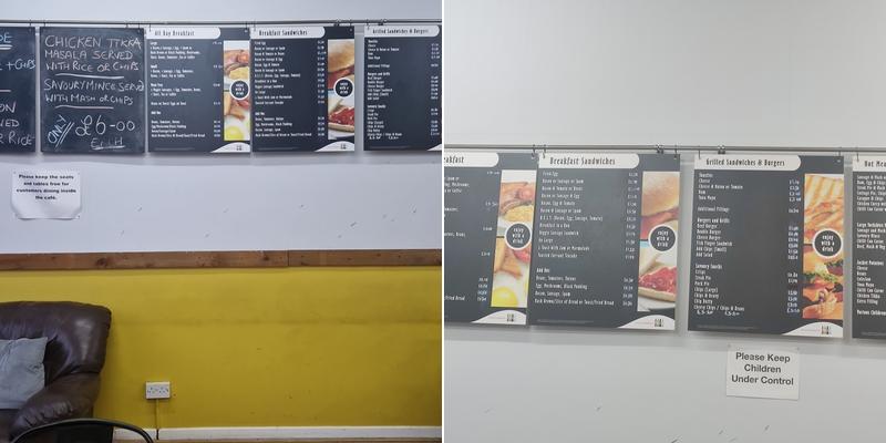 Corner House Cafe Menu