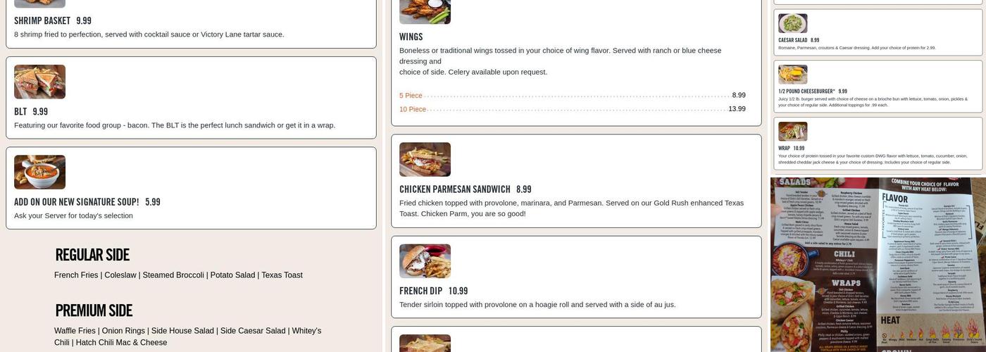 Dick's Wings And Grill Mayport Menu