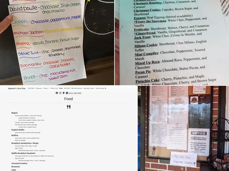 Agawam's Java Stop Menu