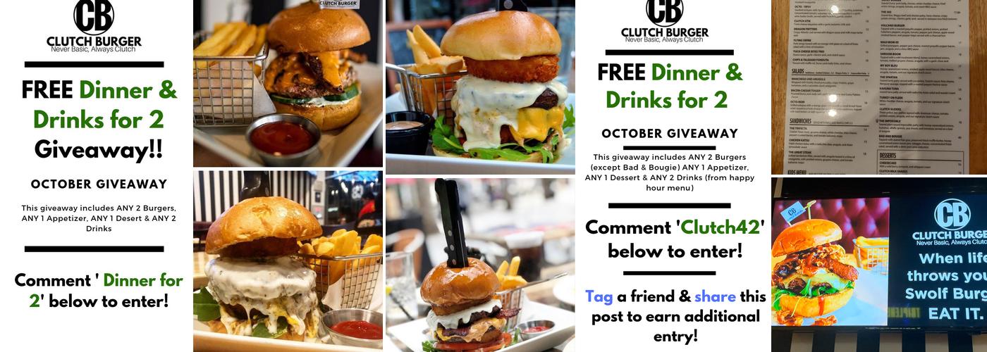 Clutch Burger Menu
