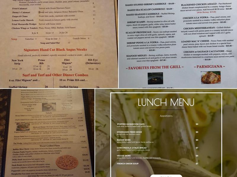 Take Five Inc Menu