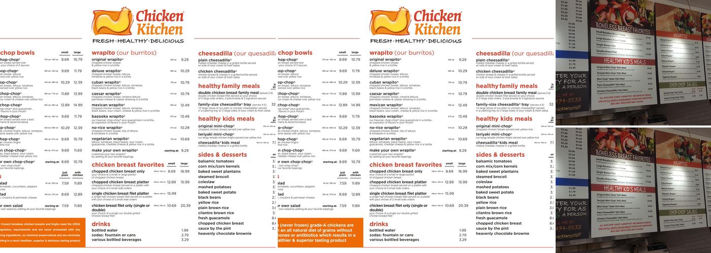 Chicken Kitchen Menu