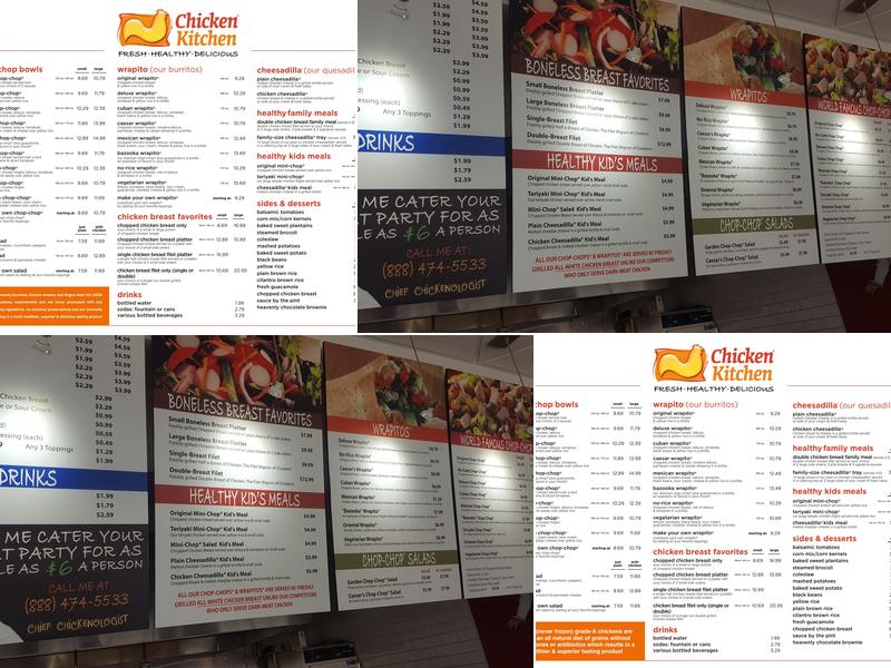 Chicken Kitchen Menu