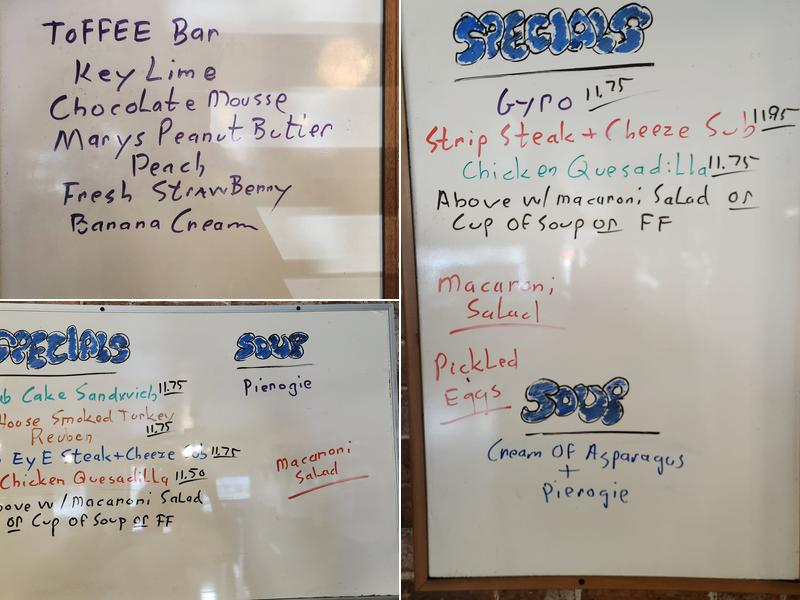 Cafe Contrary Menu
