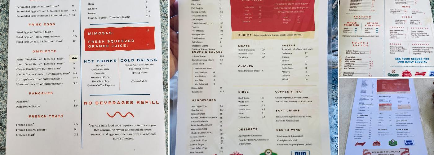 Lighthouse Cafe Inc Menu