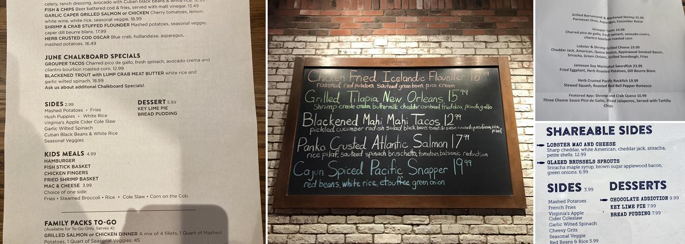 Fish City Grill Menu