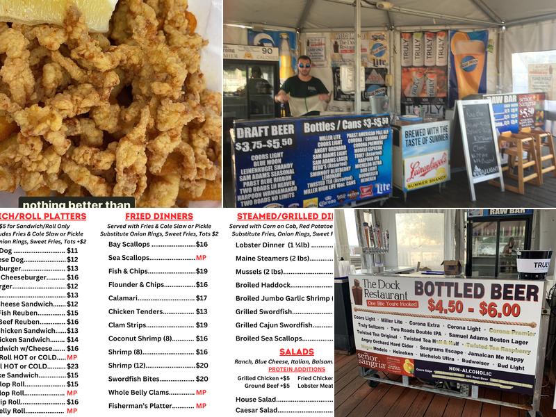 The Dock Restaurant Menu