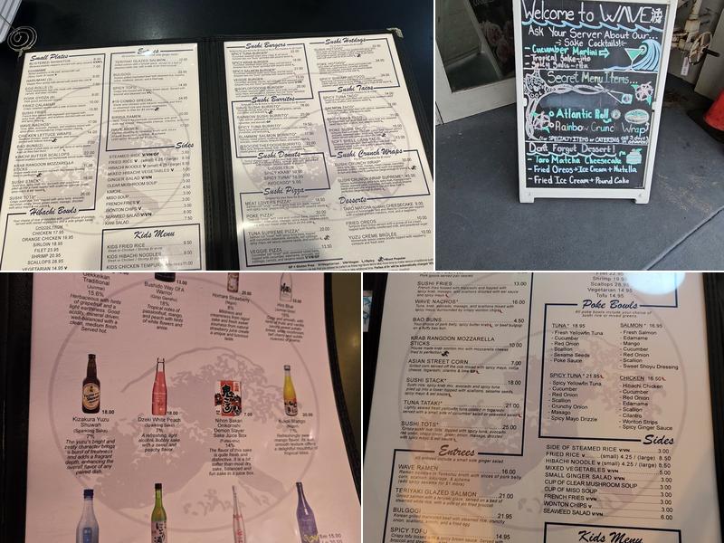 WAVE - Asian Bistro & Sushi Menu
