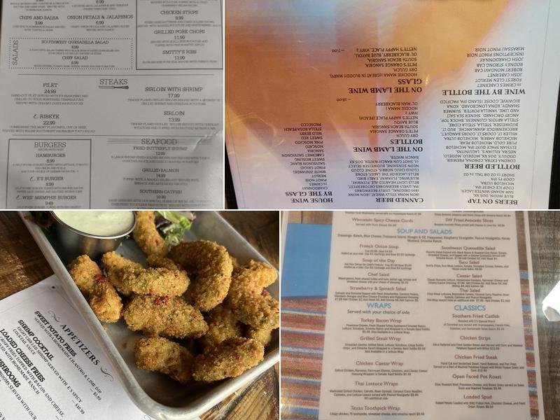 E's Hideaway Restaurant Menu