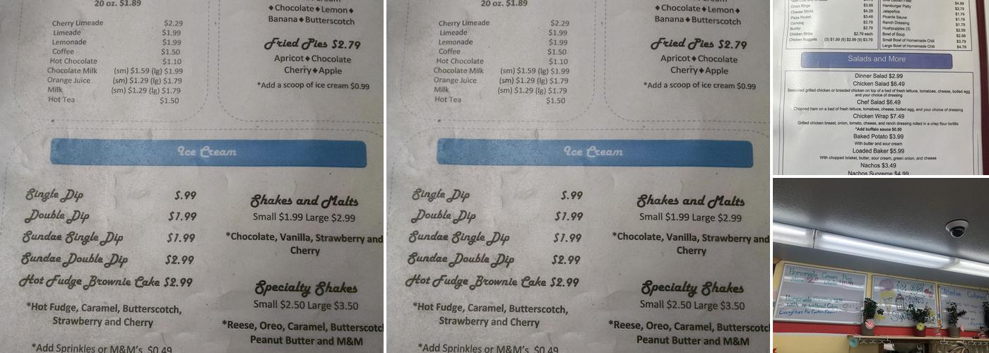Jimbo's Menu