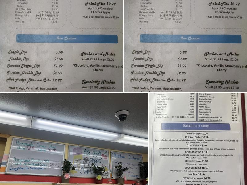 Jimbo's Menu