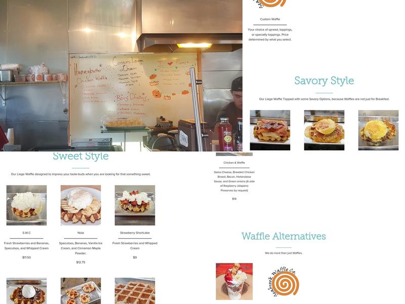 Seabrook Waffle Company Menu